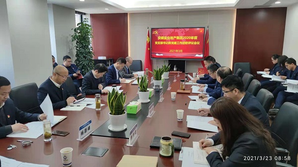 安徽盐业地产集团公司党委召开2020年度基层党支部书记抓党建工作述职评议会